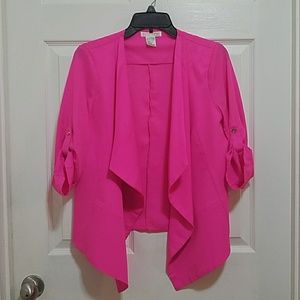 Hot Pink Agaci flyaway blazer